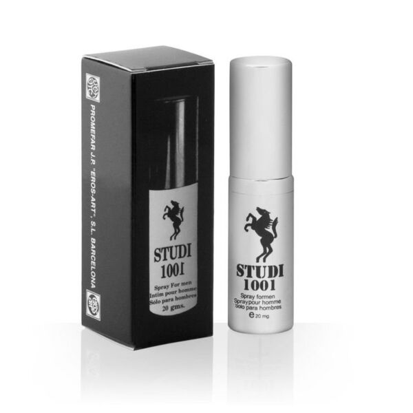 Forsinkelsesspray Eros-Art Studi 1001 i sin flaske på 20 ml