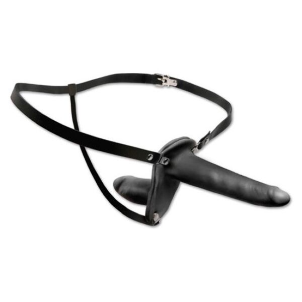 Pipedream Double Penetrix dobbelt strap-on med dildo og tilsluttet vaginalstimulator