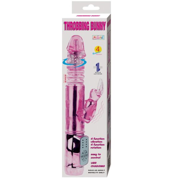 Rabbit vibrator Baile Rabbit Throbbing Butterfly med klitorisarm formet som en sommerfugl