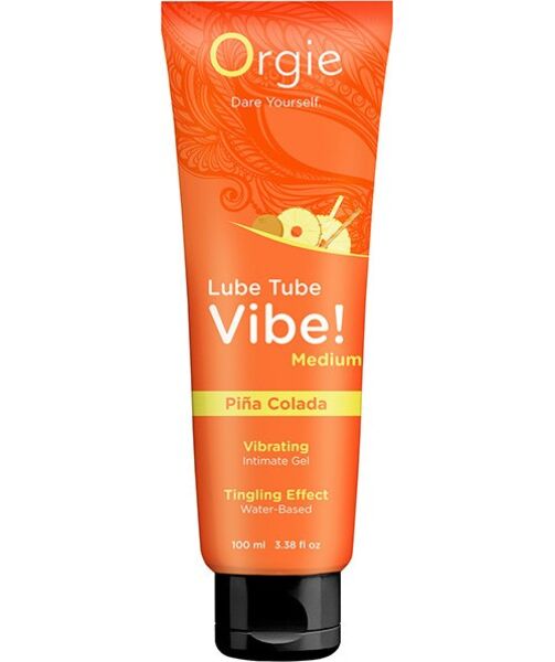 Tube med 100 ml af glidecremen Orgie Lube Tube Vibe Piña Colada