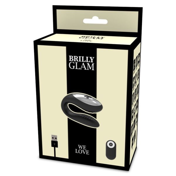 Parvibrator Brilly Glam We Love Black med fjernbetjening