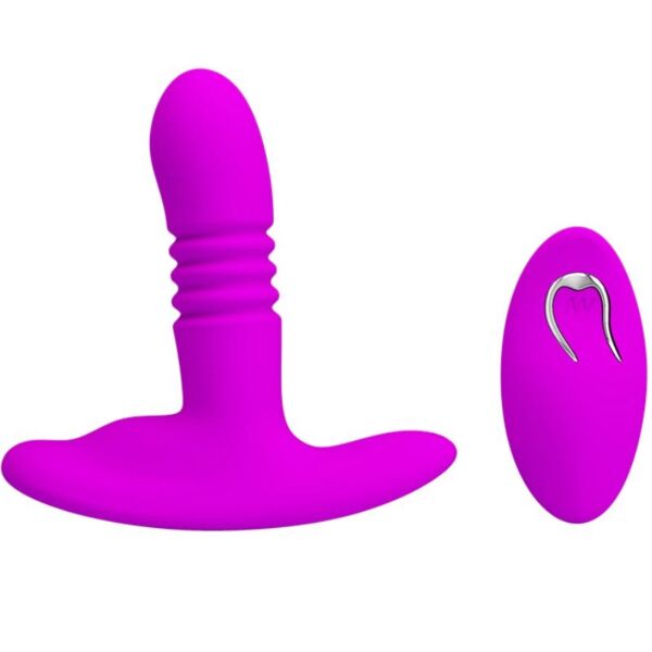 Buttplug Pretty Love Heather BI-014647W i sort silikone med sugekop i bunden