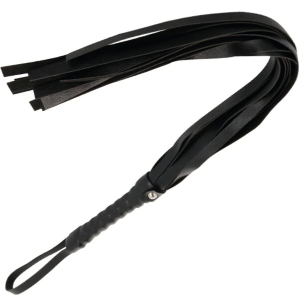 BDSM pisk Darkness 45 cm i sort med håndtag