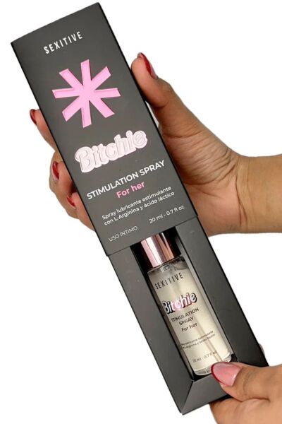 Flaske med forstøver til Sexitive Bitchie Stimulation Spray på 20 ml