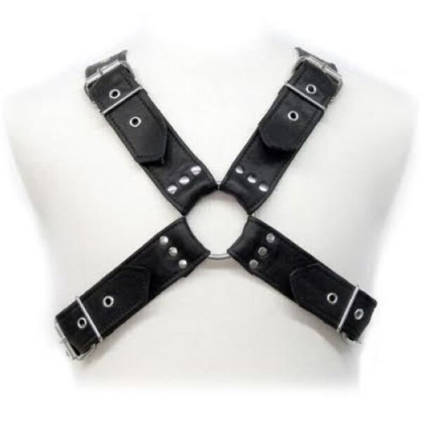 Leather Body BDSM-sele med stropper til mænd