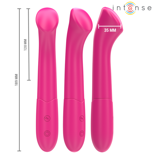 Fleksibel vibrator Intense Fun Paty i silikone, 19 cm