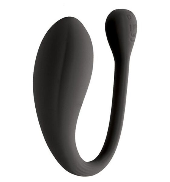 Vibrator-æg S Pleasures Viviane sort med fjernbetjening