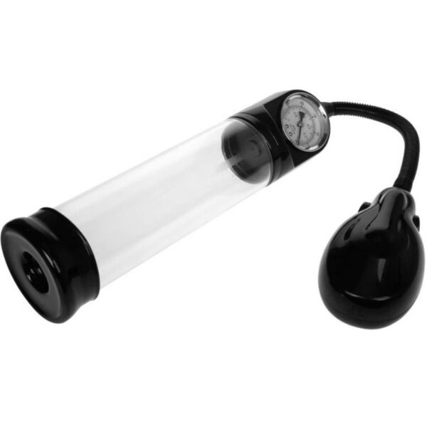 Automatisk penispumpe Pretty Love Alexander med trykmåler og gennemsigtig cylinder