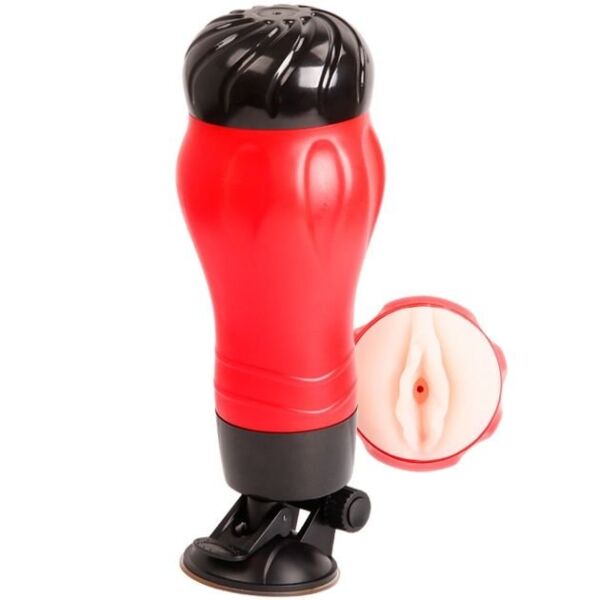 Masturbator Crazy Bull BM-00900T47Z med sugekop i bunden