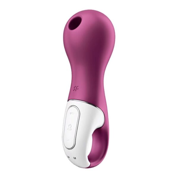 Klitorissuger Satisfyer Lucky Libra, lilla, med holderingen
