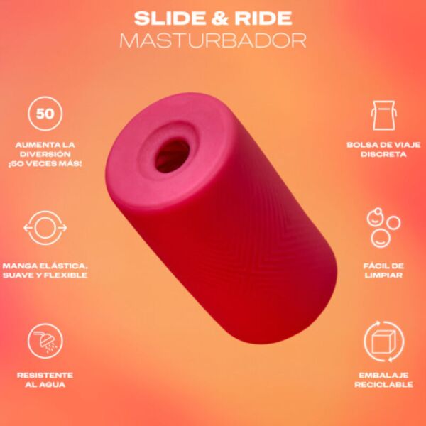 Durex Slide & Ride masturbator i lyserød