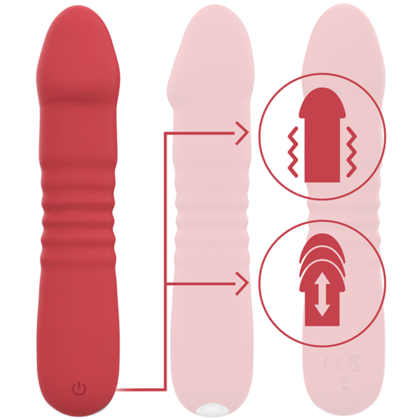 Intense Juni Up & Down vibrator i rød