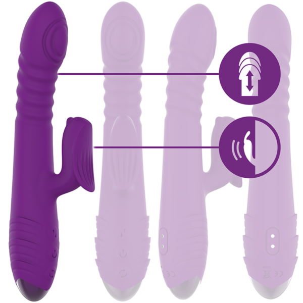 Lilla vibrator Intense Iggy med klitorisstimulator