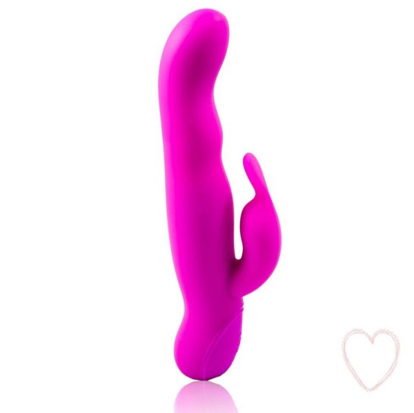 Rabbitvibrator Pretty Love Hale med buet spids og arm til klitoris