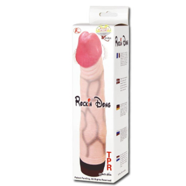 Realistisk dildo Baile Rockin Dong med vibration i flere hastigheder