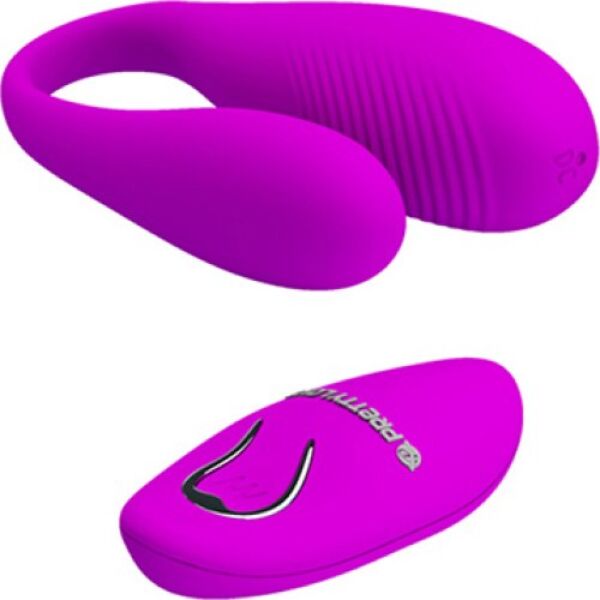 Vibrator til par Pretty Love Aldrich i pink med fjernbetjening