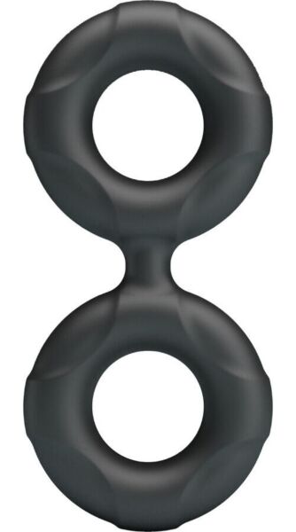 Penisring Crazy Bull Radwan Modelo 19 i silikone med de to ringe