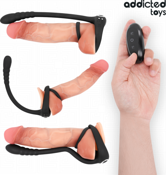 Vibrerende penisring Addicted Toys P-Spot med trådløs fjernbetjening
