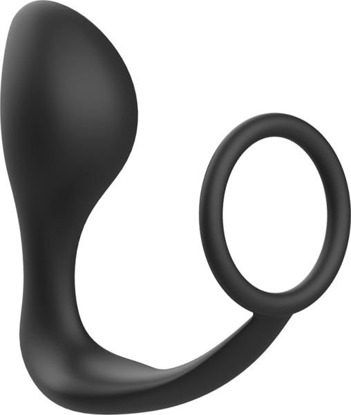 Buttplug med penisring fra Addicted Toys