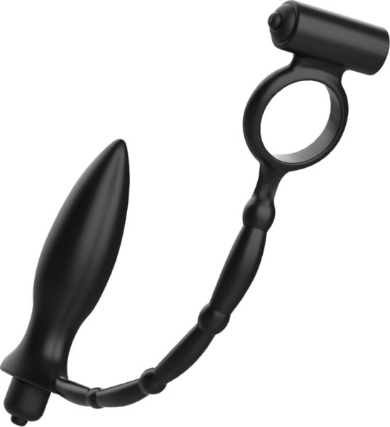 Vibrerende buttplug Addicted Toys Annal Massager Cockring med penisring