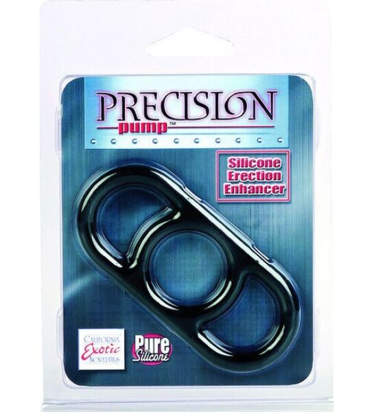 Penisring CalExotics Precision Pump Enhancer Black med to håndtag