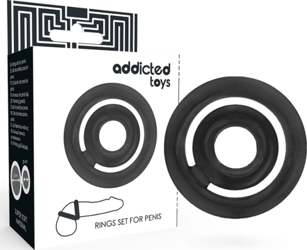 Penisringe Addicted Toys Potenz, sæt med to ringe