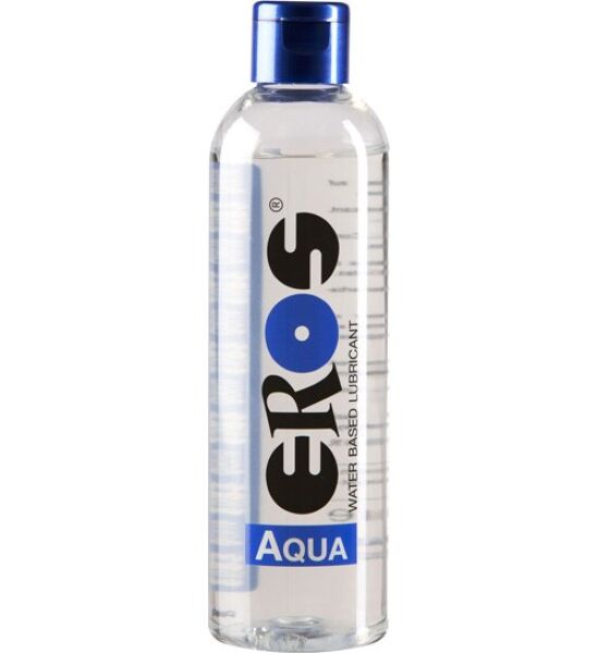 Flaske med vandbaseret glidecreme Eros Aqua på 250 ml