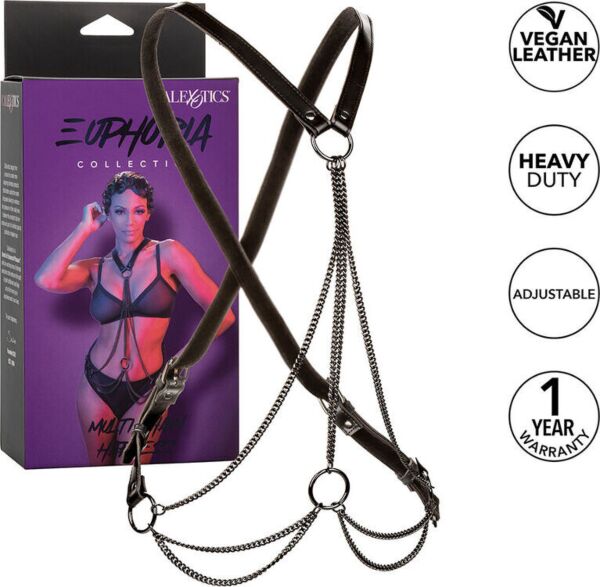 Kædeharness til kroppen CalExotics Euphoria Multi Chain Harness