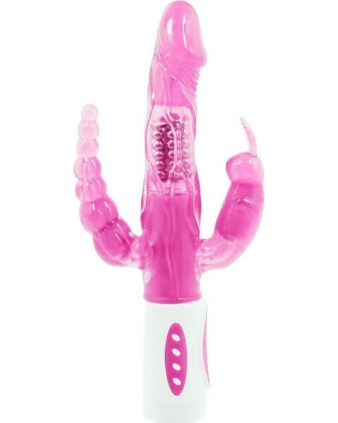 Baile Pretty Bunny-vibrator med rotator og klitoris- og analstimulatorer