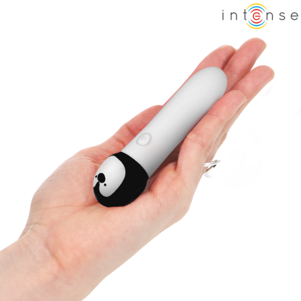 Kuglevibrator Intense Rico, hvid og formet som en pingvin