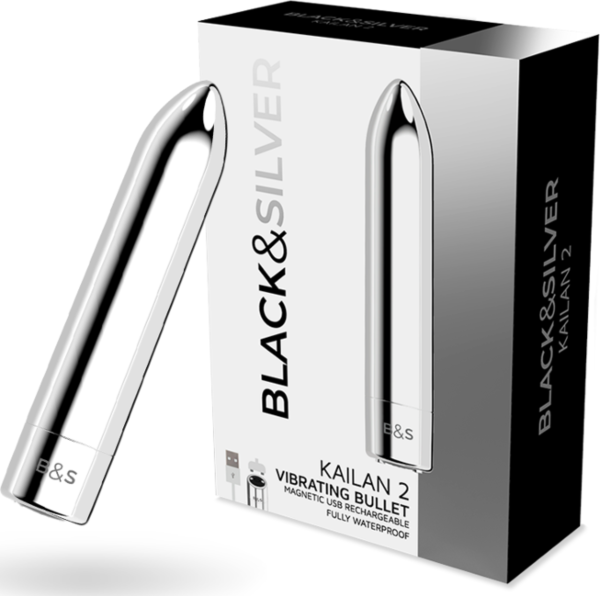 Kuglevibrator Black&Silver Kailan 2