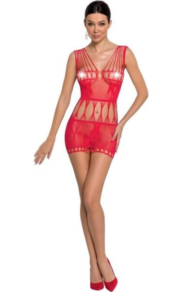 Passion BS090 lingerikjole i net med blonder og transparente detaljer