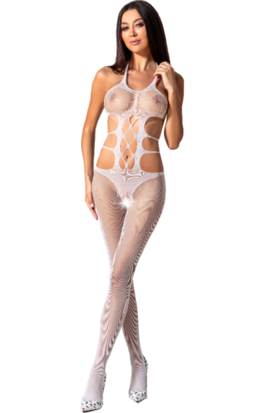 Bodystocking i net Passion BS084 med åbning i skridtet