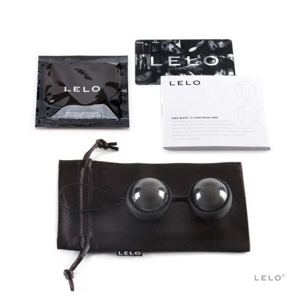 Bækkenbundskugler LELO LUNA Beads Noir med samling og udtrækssnor