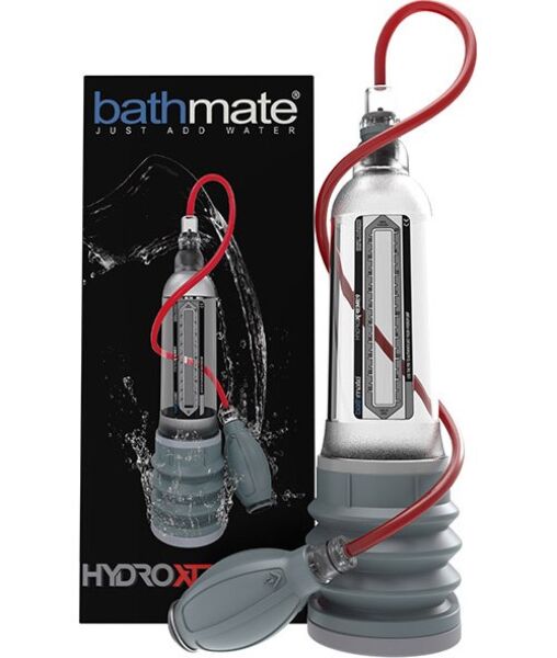 Penispumpe Bathmate HydroXtreme 9, gennemsigtig, med håndpumpe