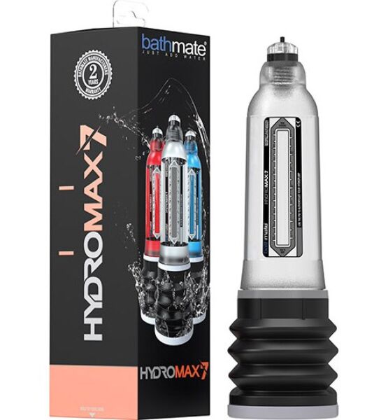 Bathmate Hydromax 7 penispumpe med cylinder og bælg