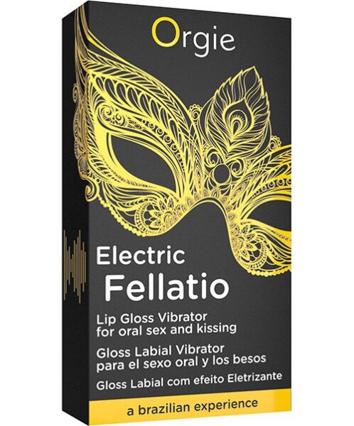 Læbegloss Orgie Sexy Vibe Electric Fellatio i sin roll-on flaske af glas på 10 ml