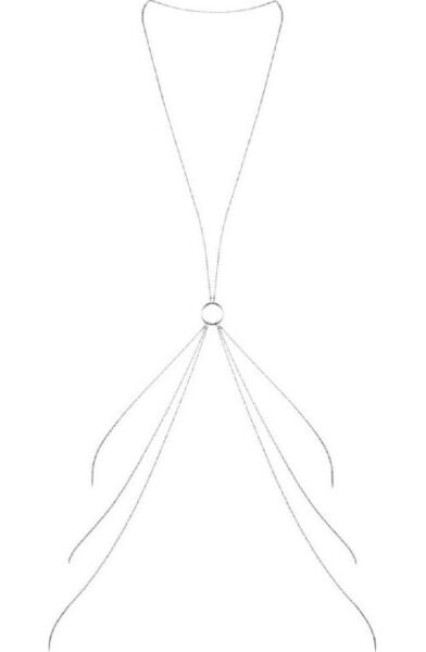 Bijoux Indiscrets Magnifique 8 Body Chain, kropskæde i sølvfarve formet som et 8-tal