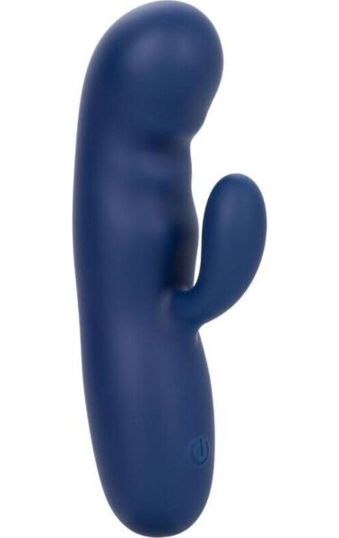 Vibrator med dobbelt motor, CalExotics Cashmere Silk Duo, i blå