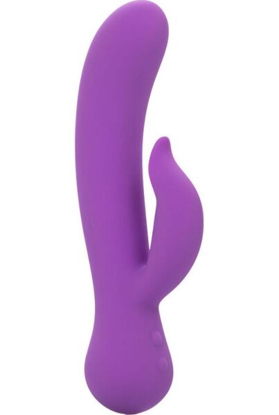 Dobbeltstimulerende vibrator CalExotics First Time Rechargeable Pleaser i lilla