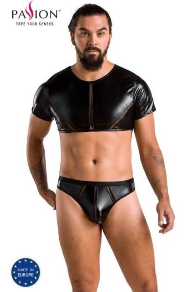 Herrelingeri Passion 057 Set Peter med crop top og g-streng i sort lamé