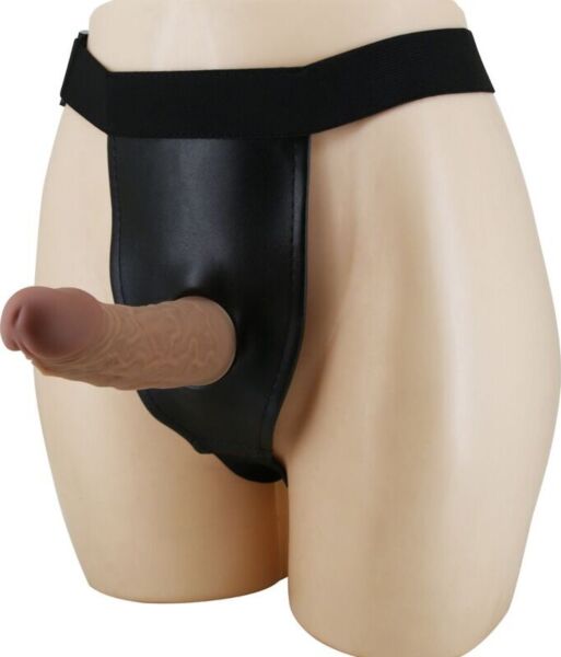 Pretty Love strap-on med brun marmoreret dildo