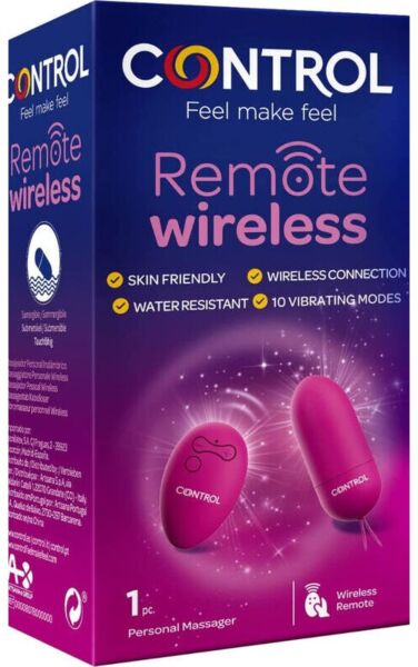 Vibrerende æg Control Remote Wireless med trådløs fjernbetjening