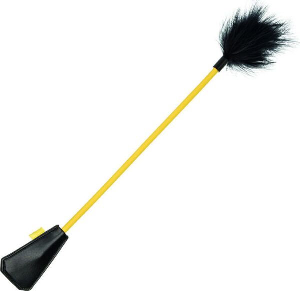 Ridepisk med fjer CalExotics Boundless Feather Crop, i sort