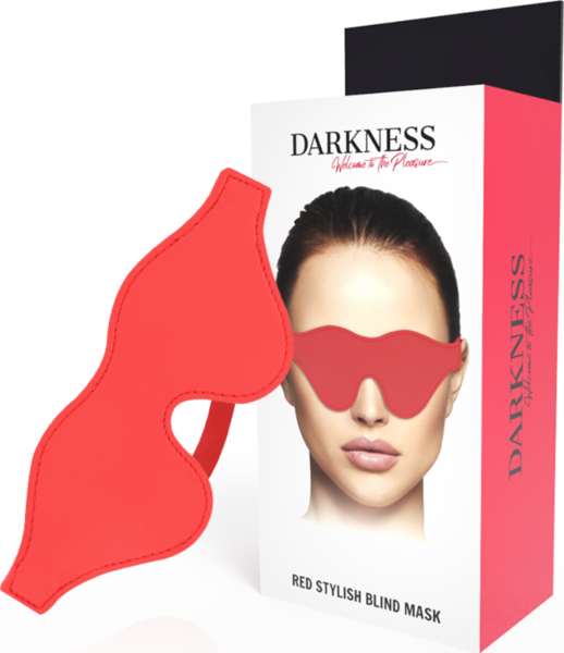 Øjenbind Darkness Stylish i PVC med elastikbånd