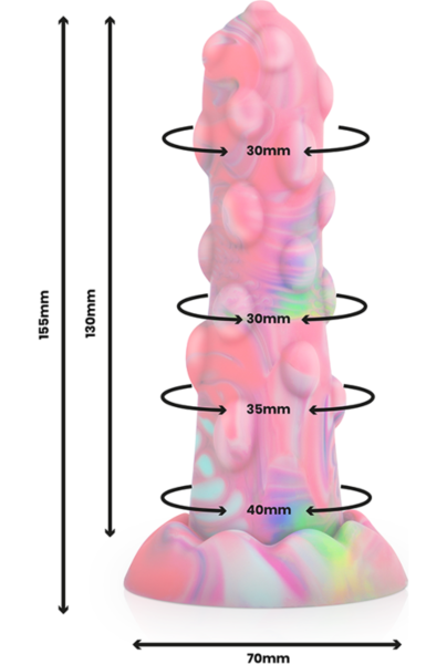 Epic Nixie dildo i silikone med sugekop i bunden