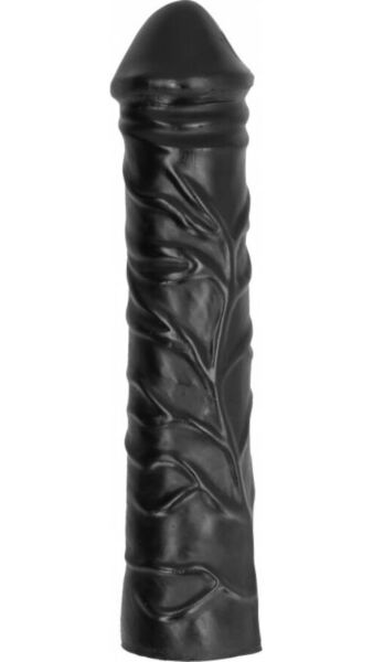Realistisk dildo All Black AB19 Drag i sort med tykke årer