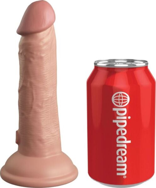Realistisk vibrerende dildo King Cock Elite 15,2 cm med sugefod