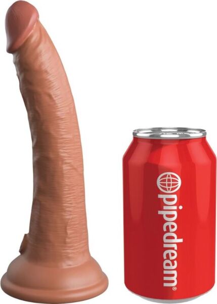 Realistisk dildo King Cock Elite 17,8 cm med sugekop i bunden