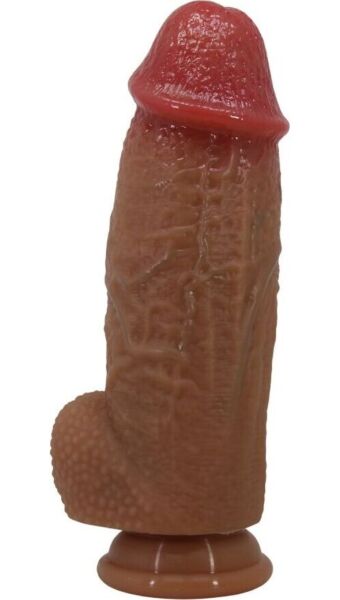 Realistisk dildo Pretty Love Achille i silikone, med sugekop i bunden